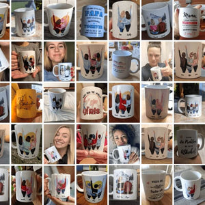 Tassenliebling Testimonial Collage personalisierte Tassen mobile